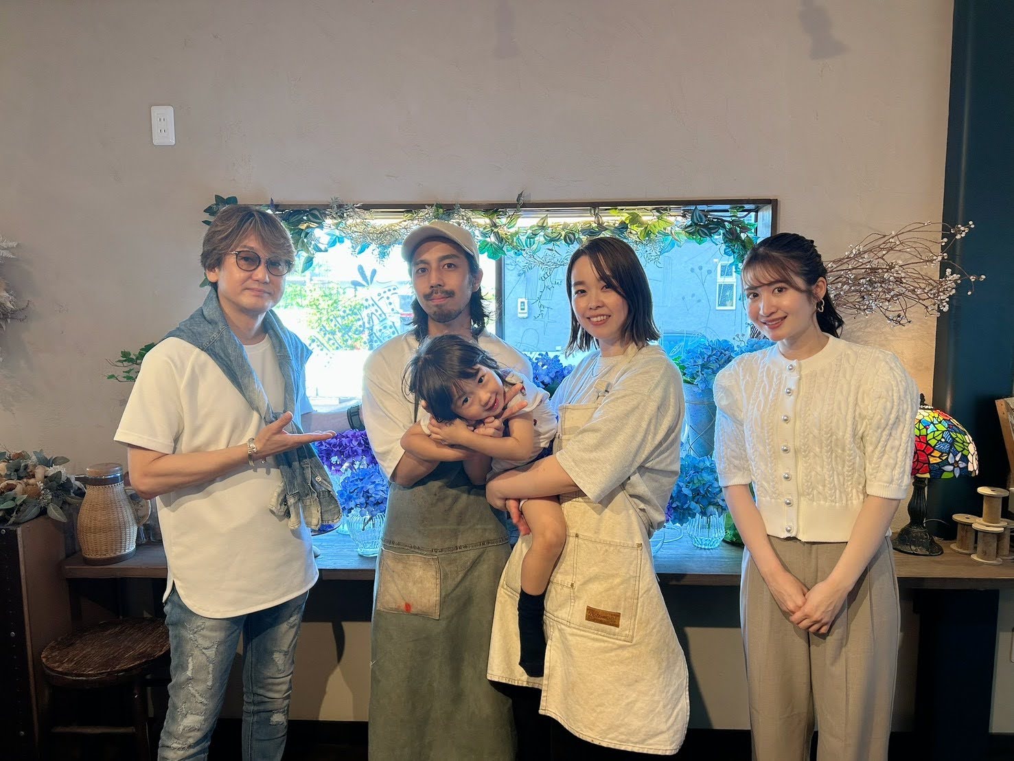 家族とスタッフ