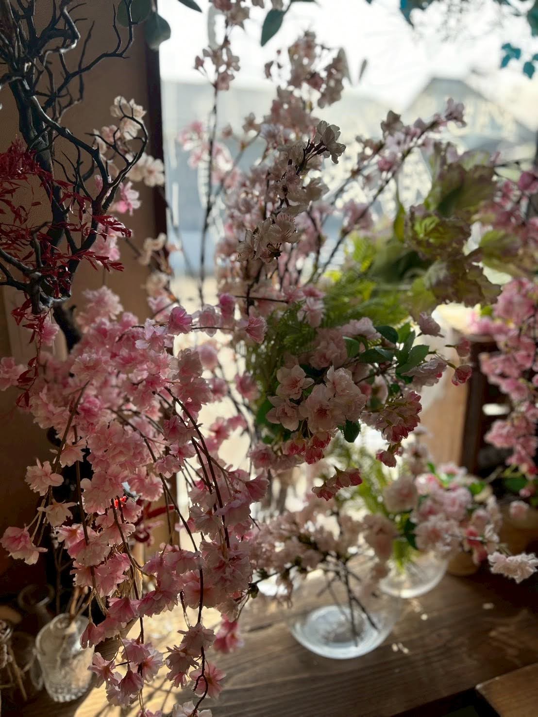 店内の桜